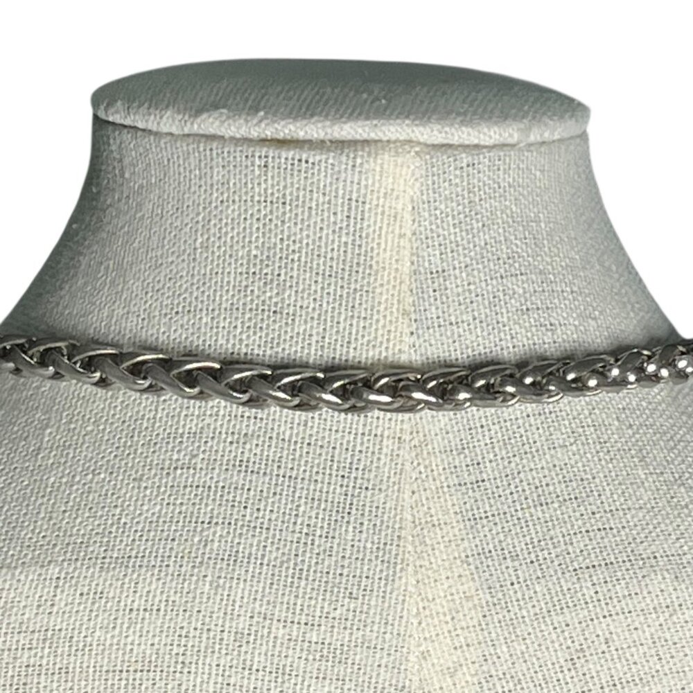 Heart Pendant Toggle Clasp Silver Chain Necklace 18" Kay Jewelers - Picture 3 of 4